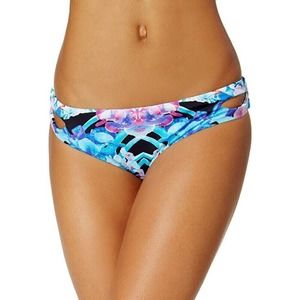 Bar III MULTI Hot Tropic Keyhole‎ Hipster Bikini Swim Bottom, US X-Large NWT
